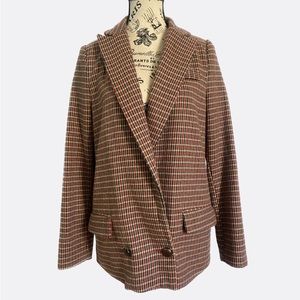 Vintage Check Blazer Jacket 🍿